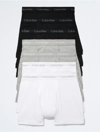Calvin Klein Men's Cotton Classics 7-pack Boxer Brief In Black/ Grey/ White