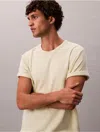 Calvin Klein Men's Cotton Combed Rib Classic T-shirt In Neutral
