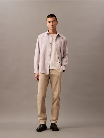 Calvin Klein Men's Cotton Flex Chino In Plaza Taupe