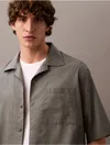 Calvin Klein Men's Cotton Gauze Relaxed Shirt In Sedona Sage