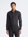 Calvin Klein Men's Cotton Herringbone Slim Fit Dress Shirt