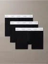 Calvin Klein Men's Cotton Modal Stretch 3-pack Boxer Brief In Black
