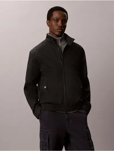 Calvin Klein Men's Cotton Nylon Jacket In Black
