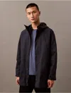 Calvin Klein Men's Cotton Nylon Lightweight Coat In Blue