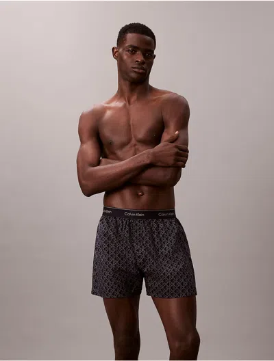 Calvin Klein Men's Cotton Poplin Boxer In Multi
