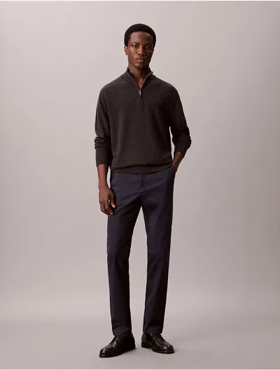 CALVIN KLEIN MEN'S COTTON SATEEN SLIM CHINO PANTS