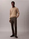 Calvin Klein Men's Cotton Sateen Slim Chino Pants In Gray