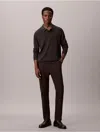Calvin Klein Men's Cotton Sateen Slim Chino Pants In Black