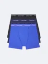 Calvin Klein 3-pack Stretch Cotton Boxer Briefs In Avalanche