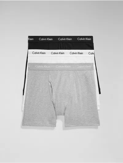 Calvin Klein Men's Cotton Stretch 3-pack Boxer Brief In Multi