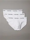 Calvin Klein Men's Icon Cotton Stretch 3-pack Hip Brief In White