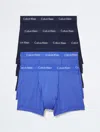 Calvin Klein Men's Cotton Stretch 5-pack Trunk In Blue Shadow / Cobalt