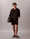 Calvin Klein Men's Brushed Cotton 7" Shorts In Black