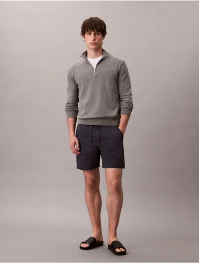 Calvin Klein Men's Cotton Stretch Pull-on Shorts In Black