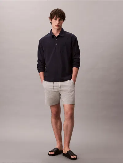 Calvin Klein Men's Cotton Stretch Pull-on Shorts In Gray