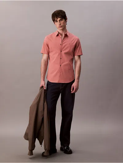 Calvin Klein Men's Cotton Stretch Slim Button-down Shirt