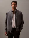 Calvin Klein Men's Cotton Stretch Slim Button-down Shirt In Ash