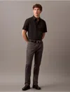 Calvin Klein Men's Cotton Stretch Slim Button-down Shirt In Black