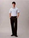 Calvin Klein Men's Cotton Stretch Slim Button-down Shirt In Blue