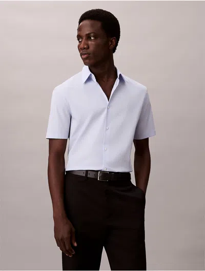 Calvin Klein Men's Cotton Stretch Slim Button-down Shirt In White