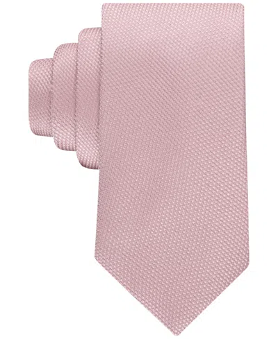 Calvin Klein Men's Coventry Solid Textured Tie In Pink