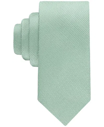 Calvin Klein Men's Coventry Solid Textured Tie In Sage Mint