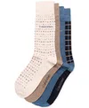 Calvin Klein Assorted 4-pack Dress Socks In Beige Asst