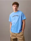 Calvin Klein Men's Curve Logo Graphic Classic T-shirt In Blue Burst