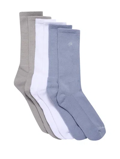 Calvin Klein Men's Cushion 6-pack Crew Socks In Multi
