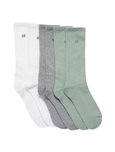 Calvin Klein Men's Cushion 6-pack Crew Socks In Multi