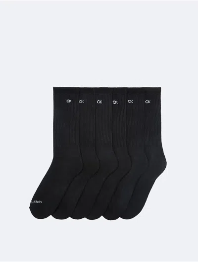 Calvin Klein Men's Cushion 6-pack Crew Socks