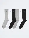 Calvin Klein Men's Cushion 6-pack Crew Socks In Grey Assorted