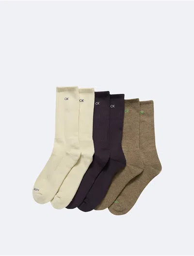 Calvin Klein Men's Cushion 6-pack Crew Socks In Multi