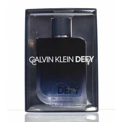 Calvin Klein Men's Defy Edp Spray 6.7 oz Fragrances 3616303442149 In Black