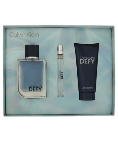 Calvin Klein Men's Defy Edt Set In Transparent