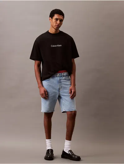 Calvin Klein Men's Denim 9-inch Short In Light Indigo