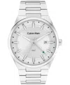 Calvin Klein Men's Architectural Multifunction Watch In Silver