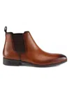 Calvin Klein Men's Donto Burnished Leather Chelsea Boots In Black