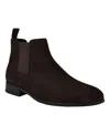 Calvin Klein Donto Chelsea Boot In Dark Brown Suede