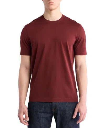 Calvin Klein Men's Double Mercerized Tailored Regular-fit T-shirt In Rusted Root