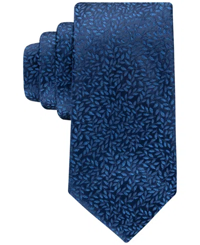 Calvin Klein Men's Eastwood Botanical Tie In Navy