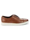 Calvin Klein Men's Elijah Cap Toe Oxford Sneakers In Medium Brown