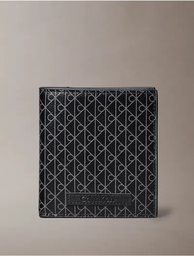 Calvin Klein Men's Emblem Bifold Wallet In Black