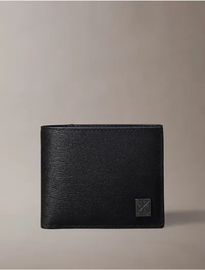 Calvin Klein Men's Emblem Logo Bifold Wallet In Black