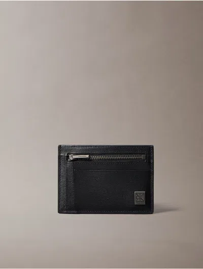 Calvin Klein Men's Emblem Logo Cardholder In Black