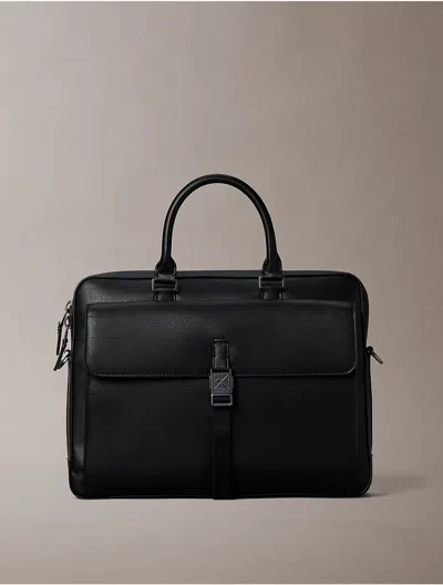 Calvin Klein Men's Emblem Logo Commuter Bag In Black