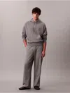Calvin Klein Men's Emblem Logo Terry Hoodie In Gray