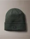 Calvin Klein Men's Embossed Logo Beanie In Green