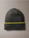 Calvin Klein Men's Embossed Logo Tipped Beanie In Gray
