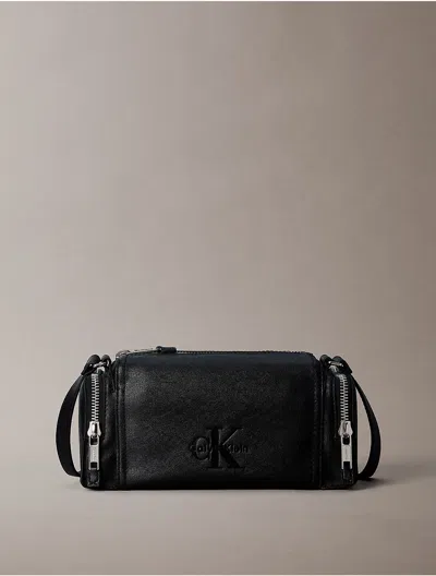 Calvin Klein Men's Embossed Monologo Zip Flight Bag In Red